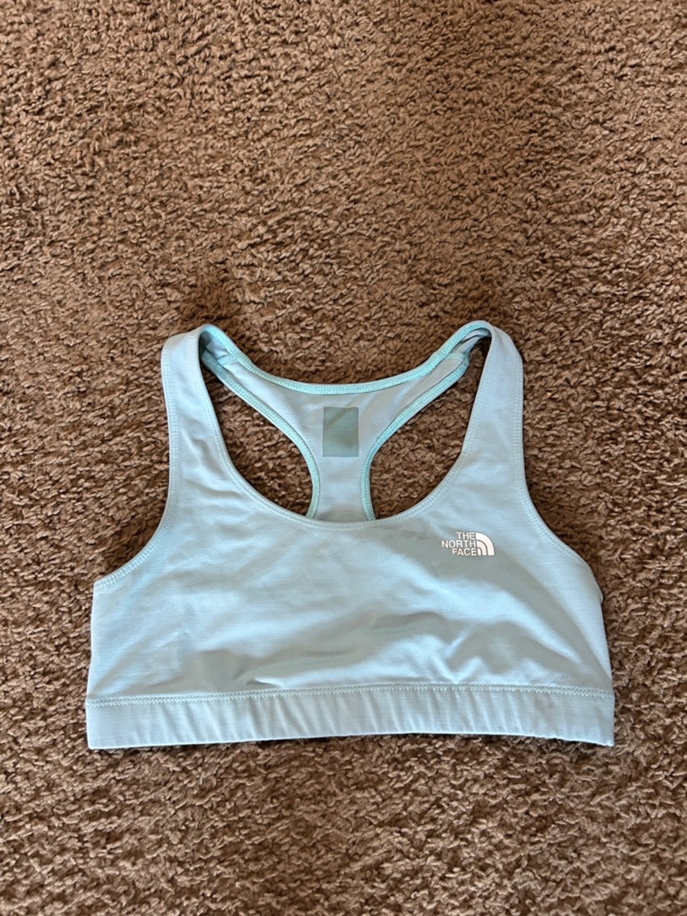 The North Face Pale Blue Racerback Sports Bra